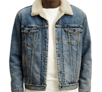 Men's Denim Jacket with Logo