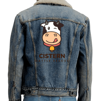 Men's Denim Jacket with Logo